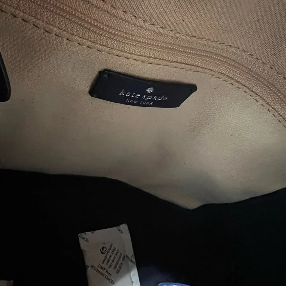 Kate Spade New York “Street Tote Nightcap” LARGE Canvas and Patent Leather. NWT - Picture 10 of 13